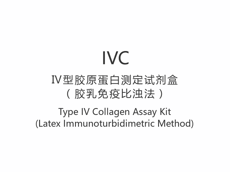 【IVC】 Typ IV kollagenanalyssats (latex immunoturbidimetrisk metod)