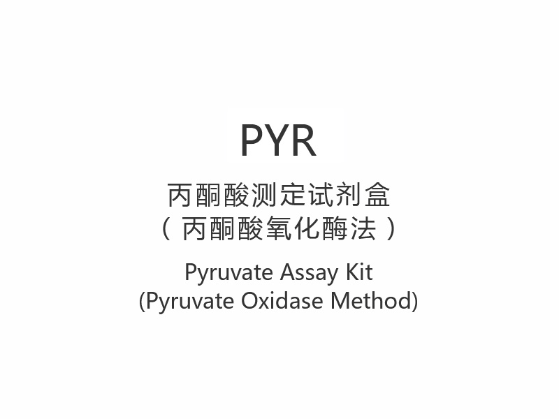 【PYR】 Pyruvatanalyssats (Pyruvatoxidasmetod)